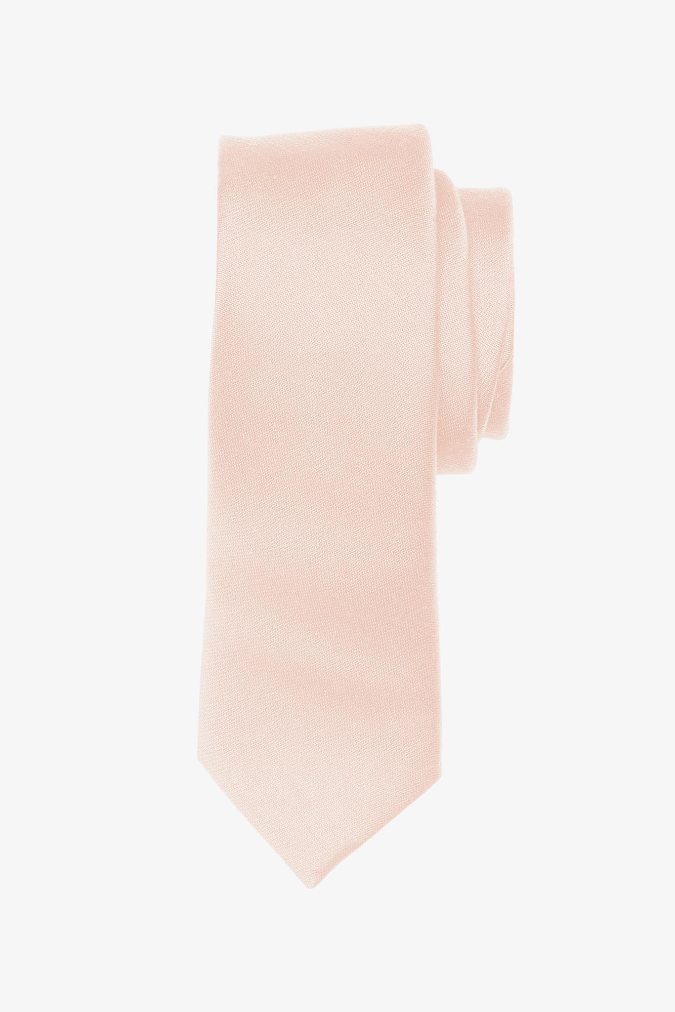 New 7x Dusty Rose Skinny Tie outlet 2.5” Slim Artificial Silk Wedding Groom Groomsmen