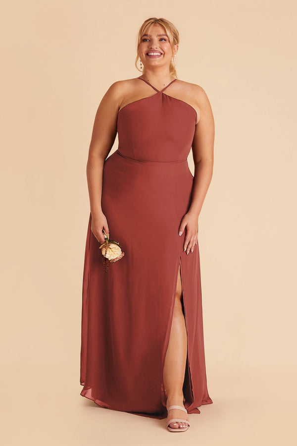 Champagne Juliet Halter Neck Bridesmaid Dress