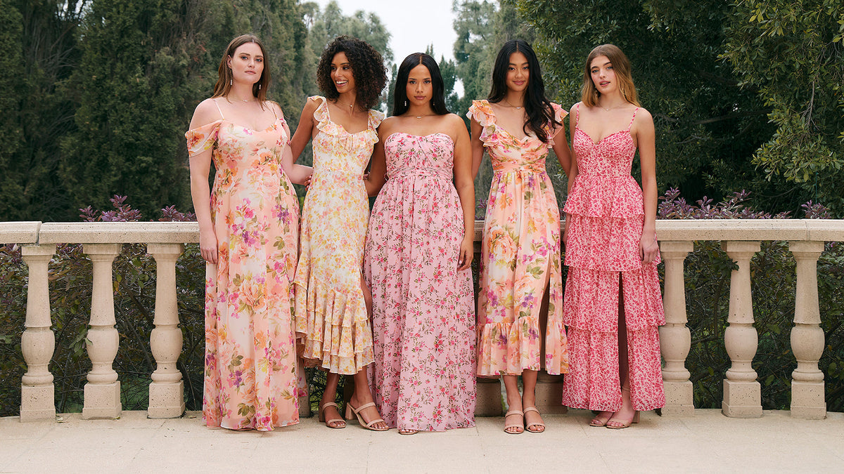 Blooming Beauties: Floral Wedding Guest Dresses