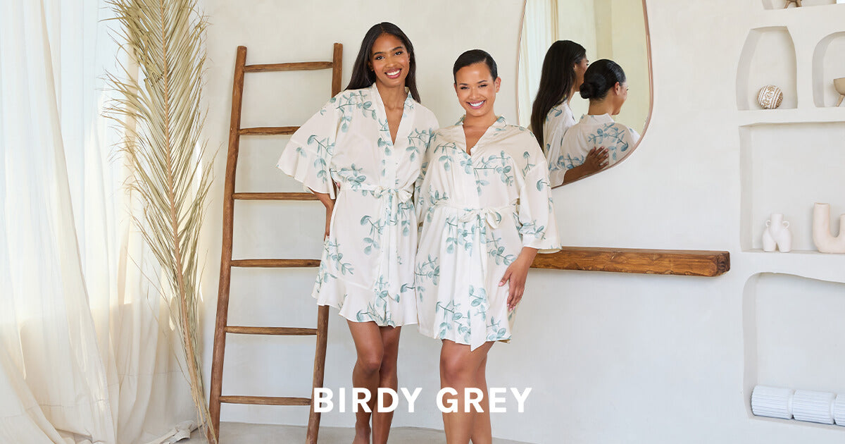 Bridesmaid Robes | Bridal Party Robes | Birdy Grey