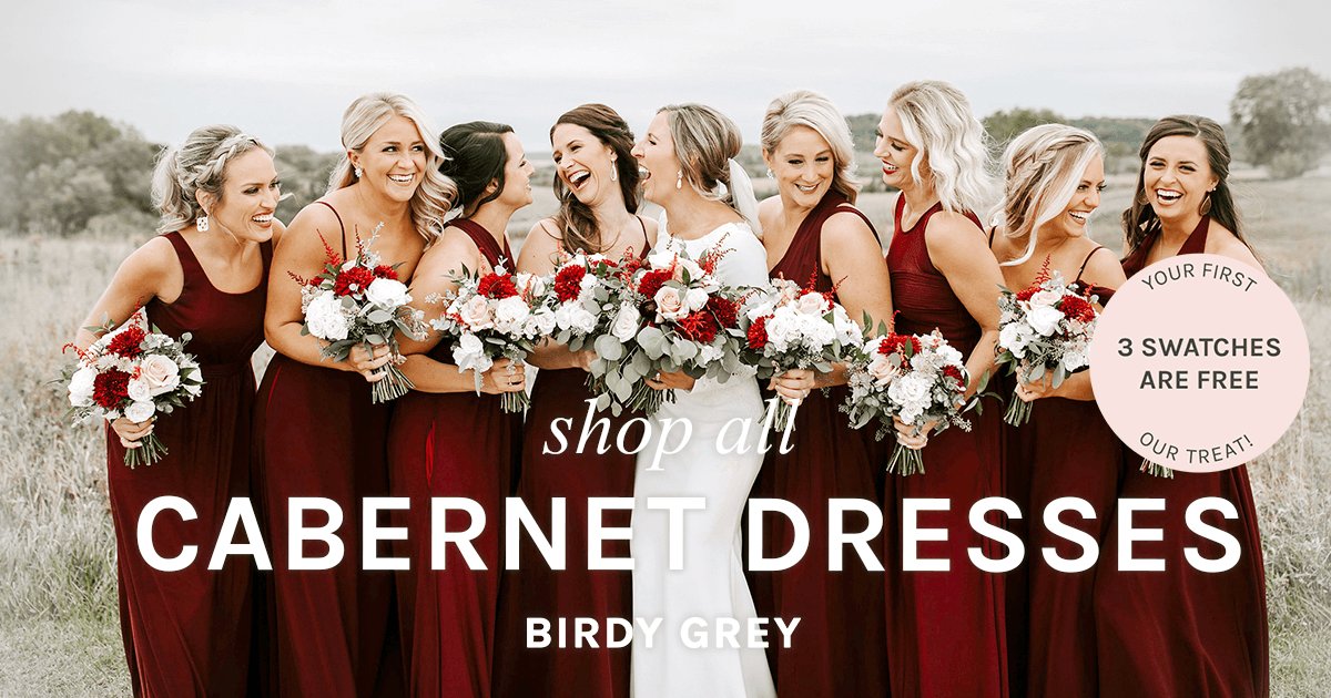 Cabernet Bridesmaid Dresses | Birdy Grey