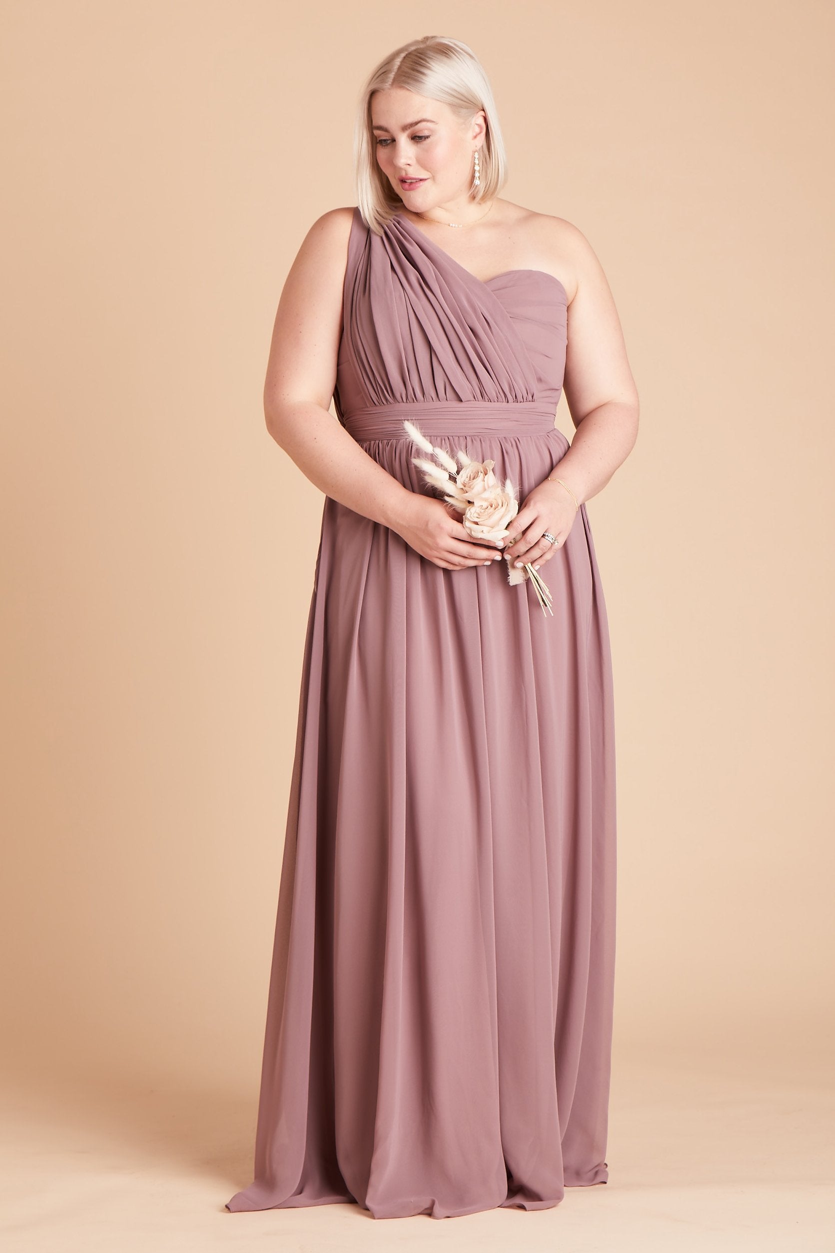 Dark Mauve Grace Convertible Dress by Birdy Grey