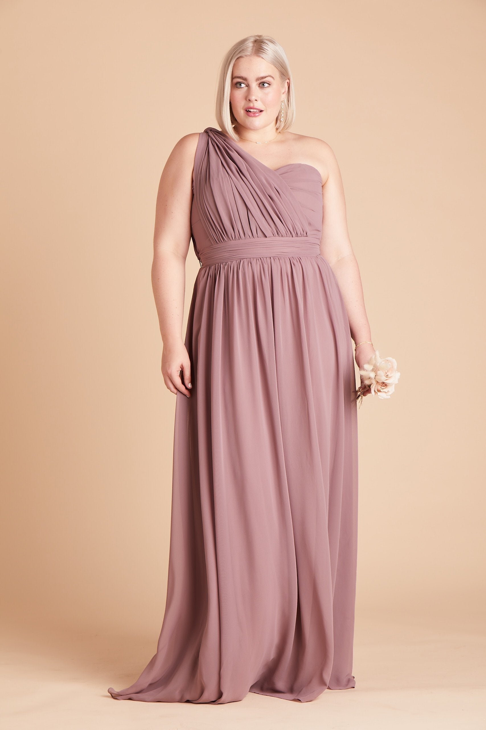 Dark Mauve Grace Convertible Dress by Birdy Grey