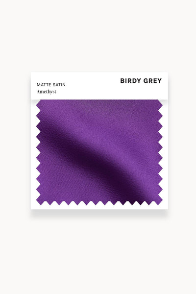 Amethyst Matte Satin Swatch by Birdy Grey