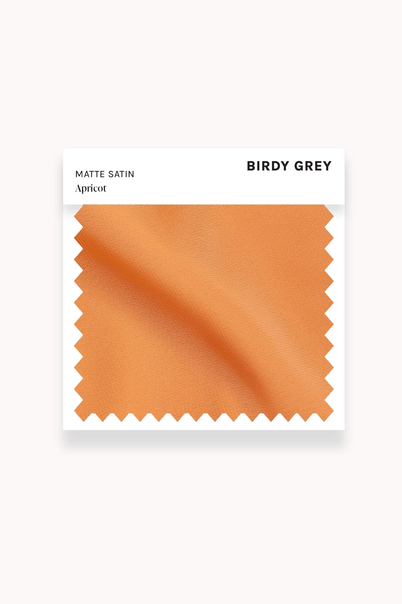 Apricot Matte Satin Swatch by Birdy Grey