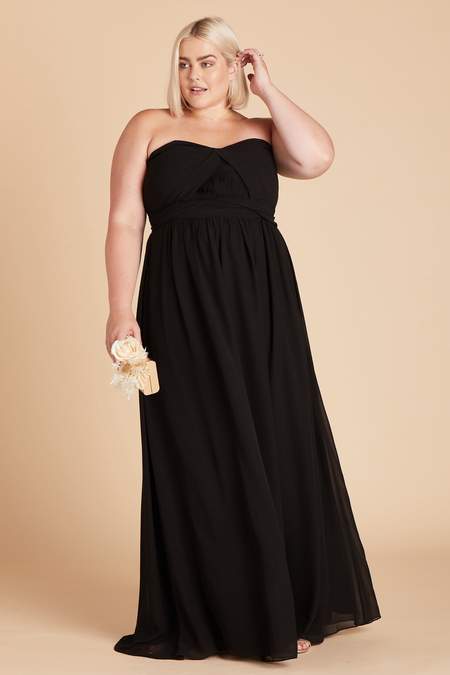 Black Grace Convertible Dress by Birdy Grey