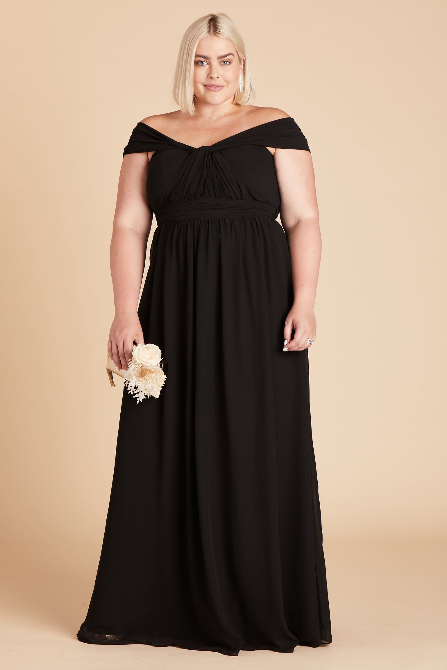 Black Grace Convertible Dress by Birdy Grey