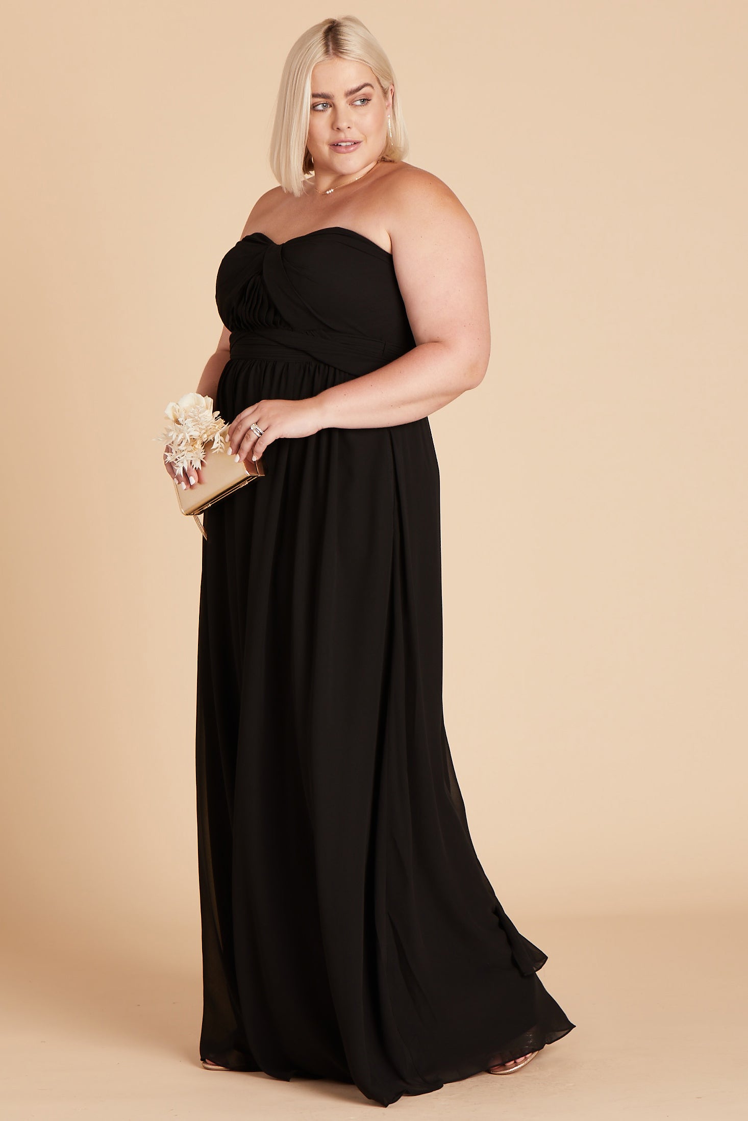 Black Grace Convertible Dress by Birdy Grey