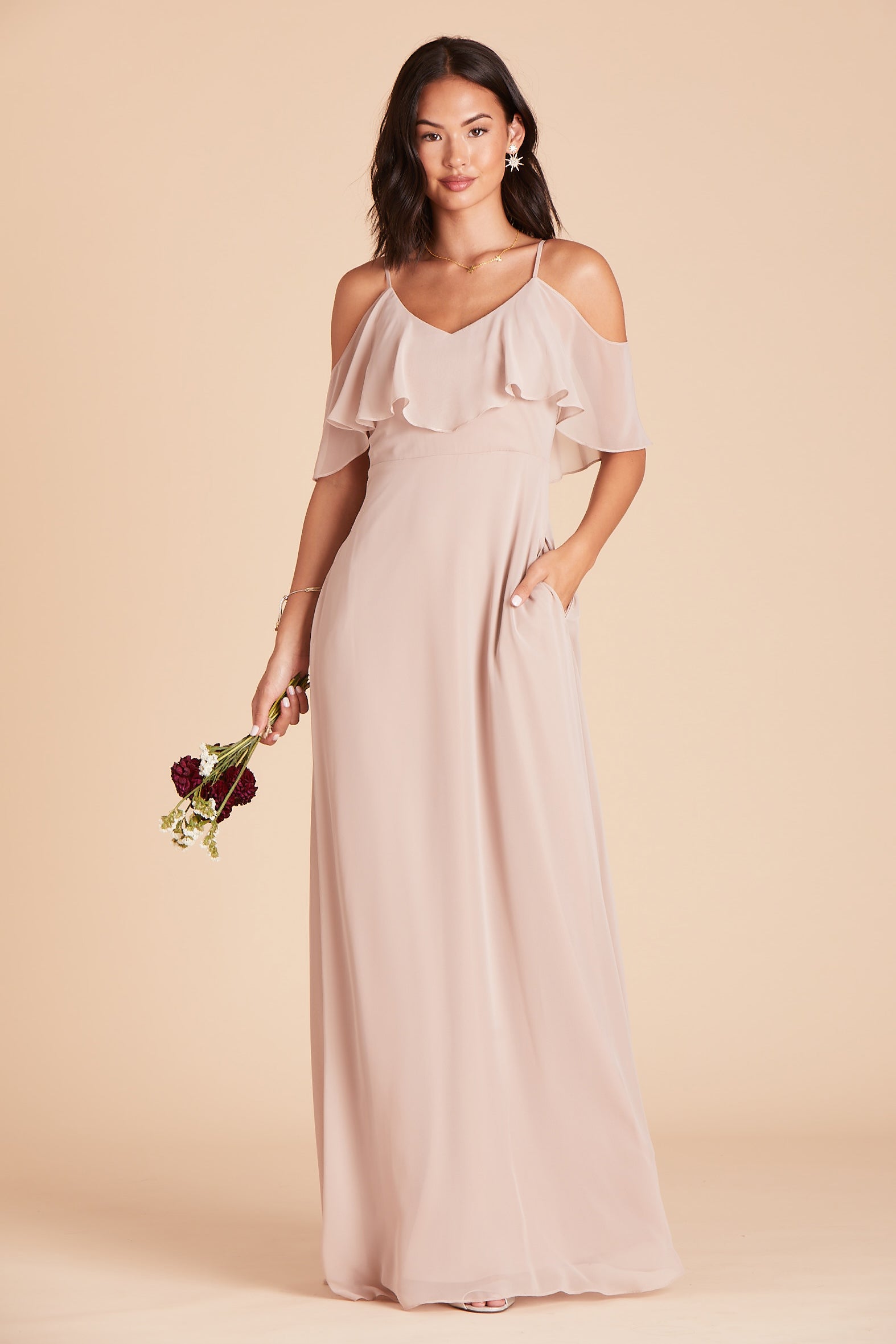 Taupe Jane Convertible Dress by Birdy Grey