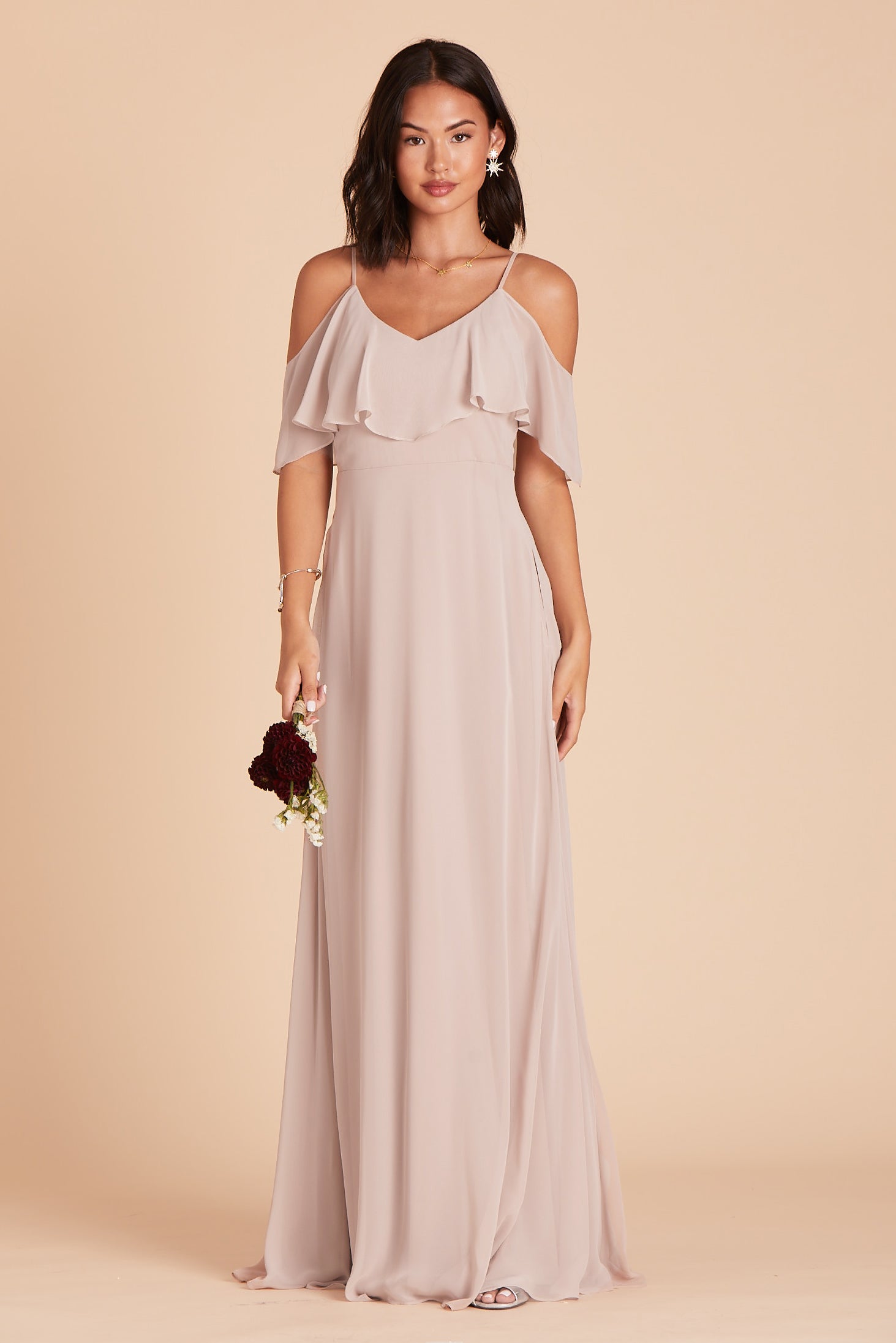 Taupe Jane Convertible Dress by Birdy Grey