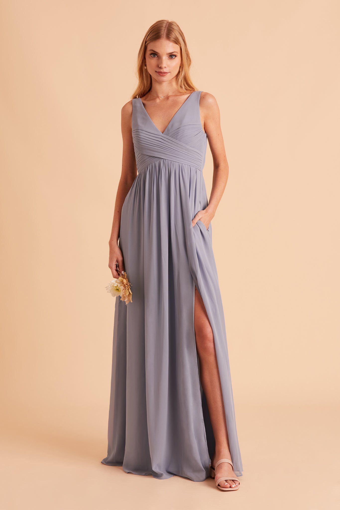 Blue Empire Dress