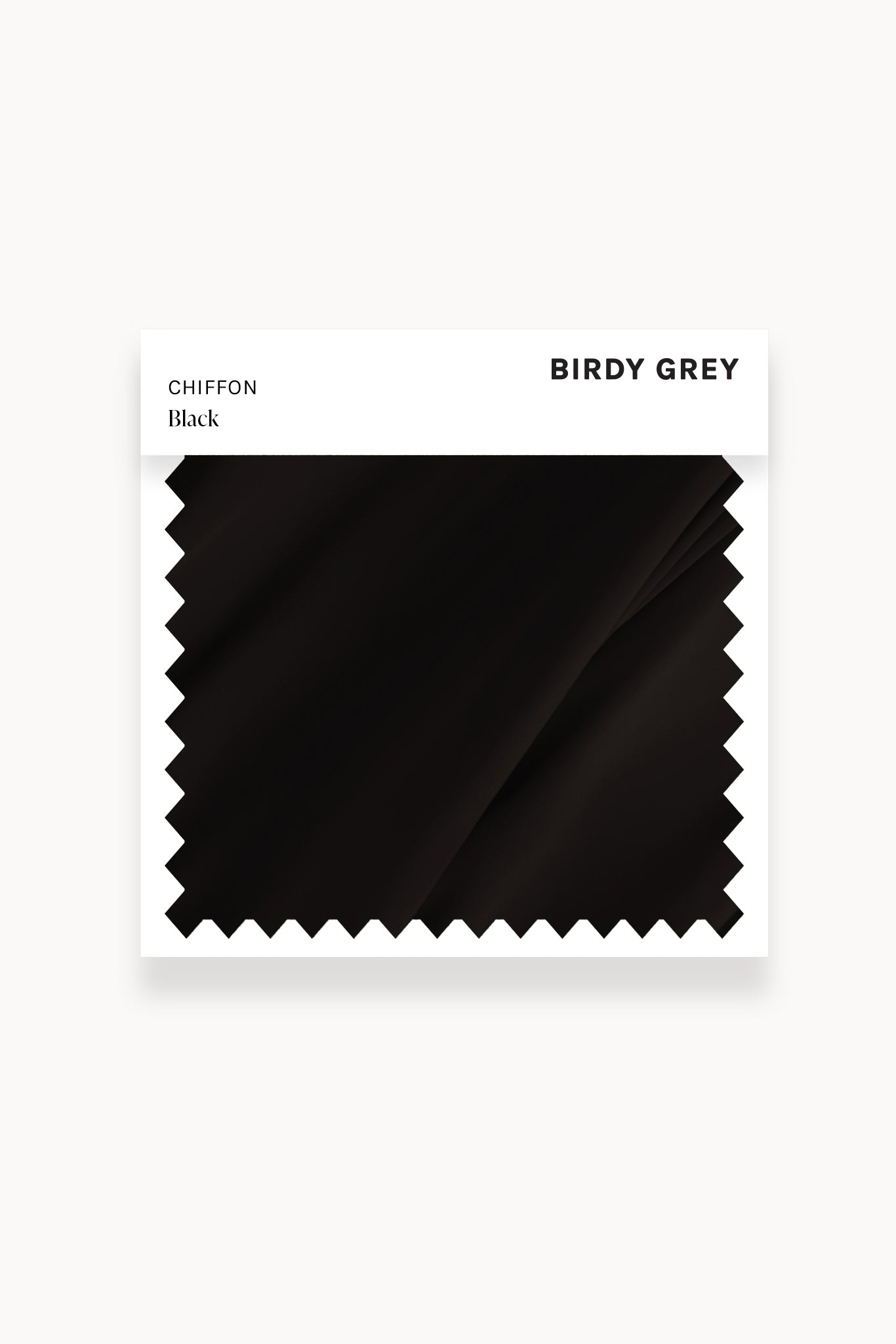 Black Chiffon Swatch by Birdy Grey