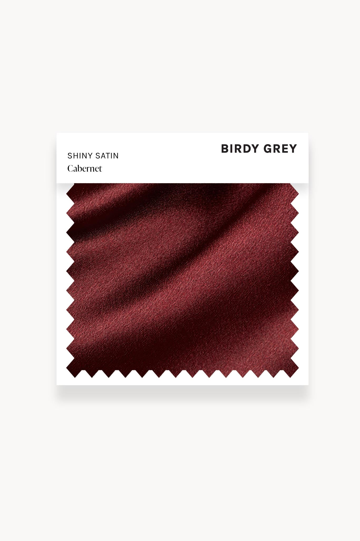 Cabernet Shiny Satin Swatch by Birdy Grey