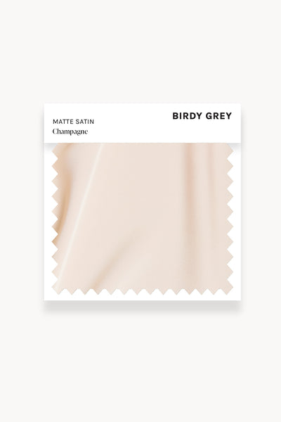 Champagne Matte Satin Swatch by Birdy Grey