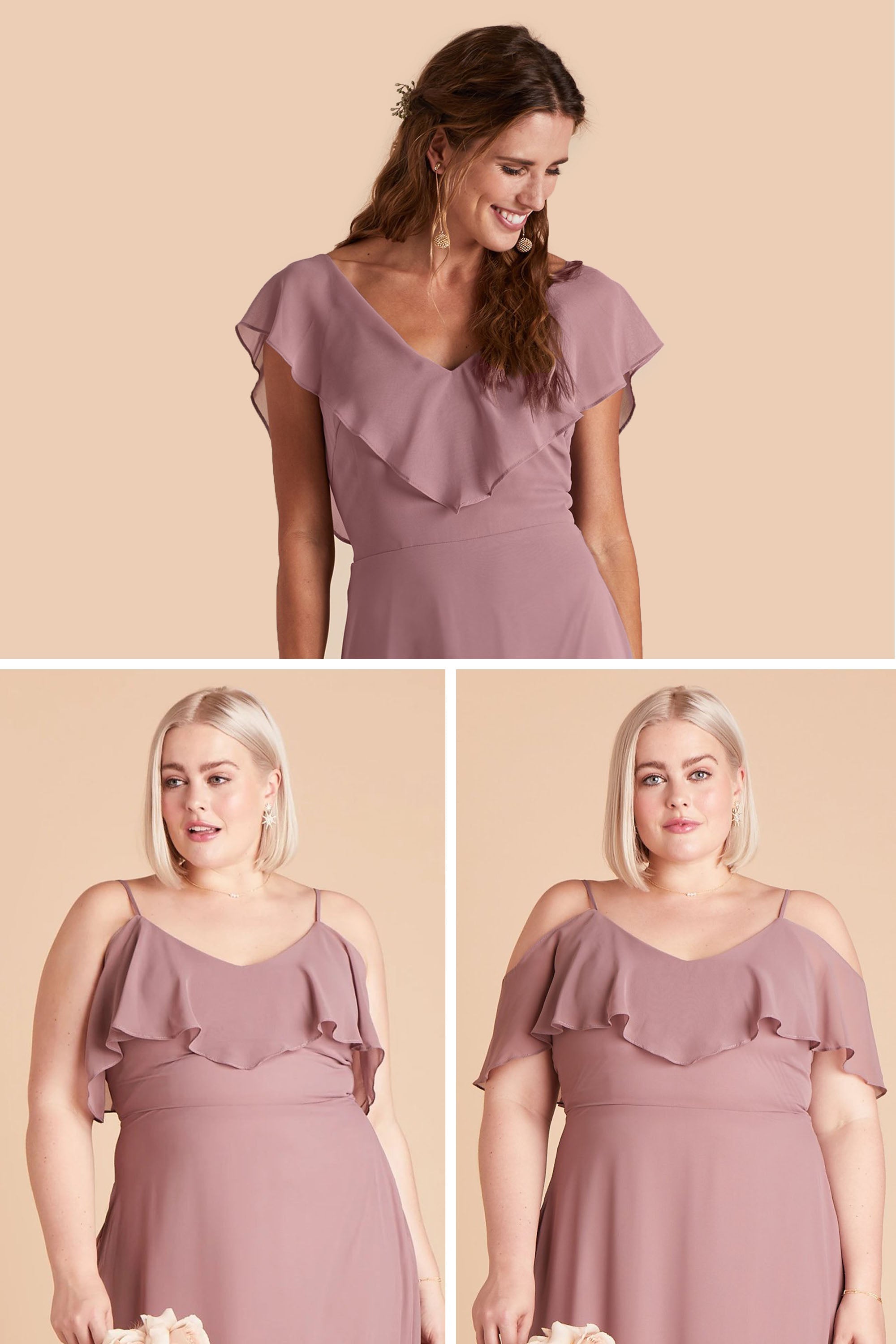 Dusty Rose Jane Convertible Dress by Birdy Grey