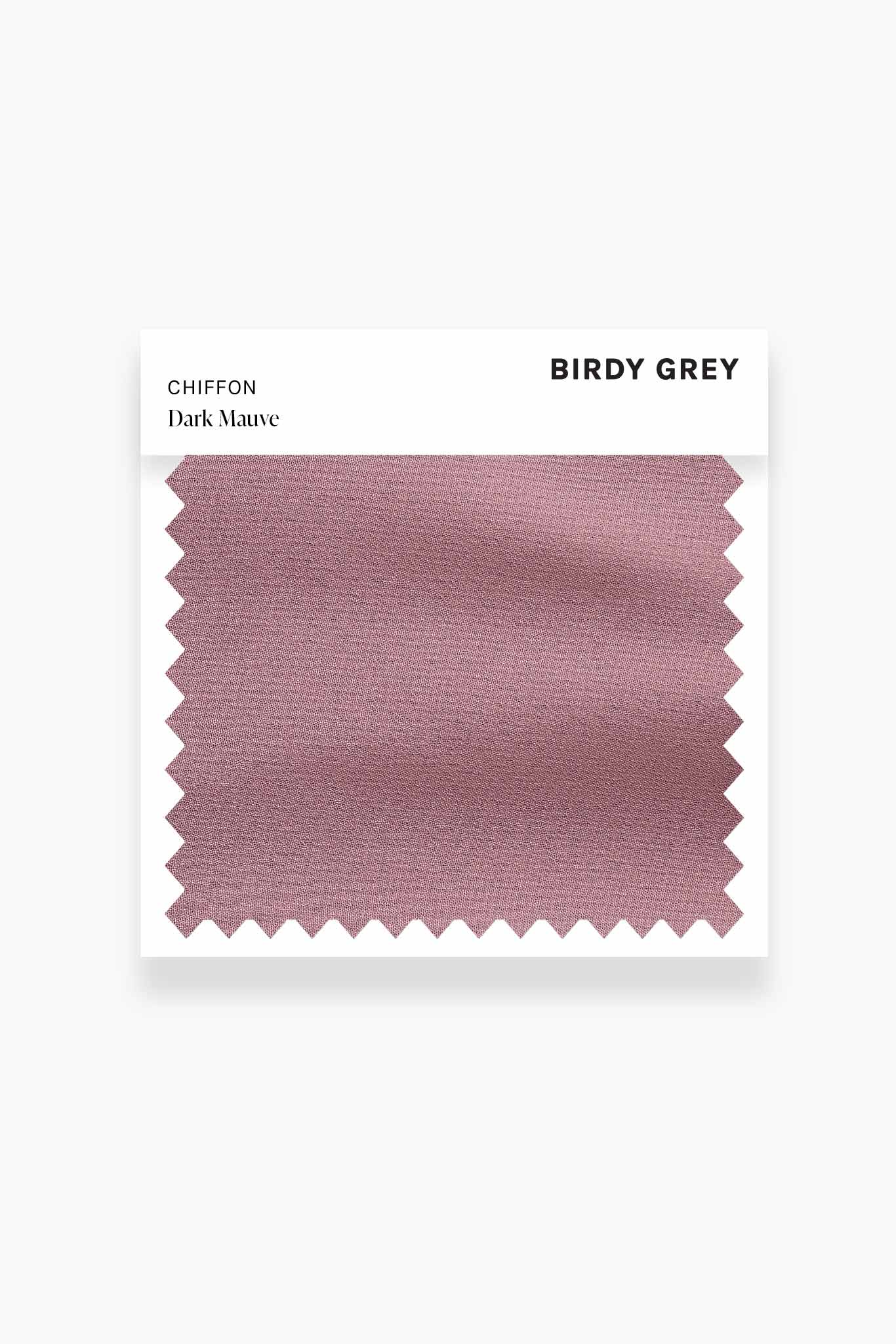 Dark Mauve Chiffon Swatch by Birdy Grey