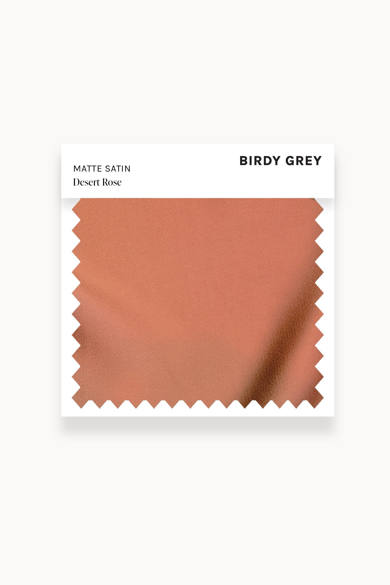 Desert Rose Matte Satin Swatch by Birdy Grey