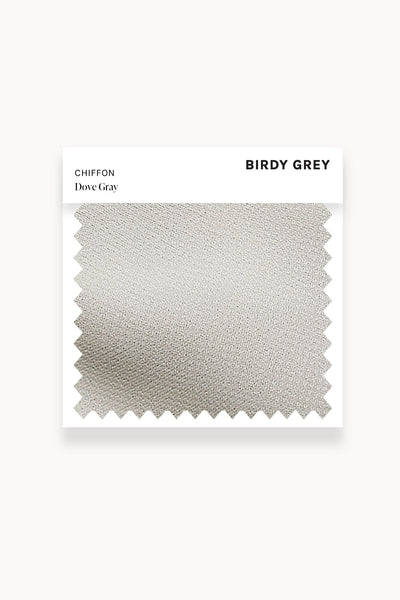 Dove Gray Chiffon Swatch by Birdy Grey