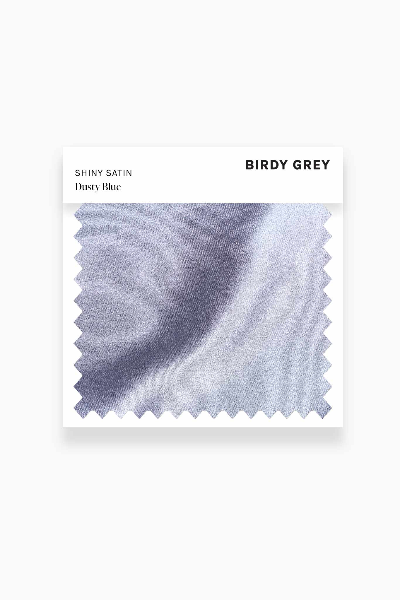 Dusty Blue Shiny Satin Swatch by Birdy Grey