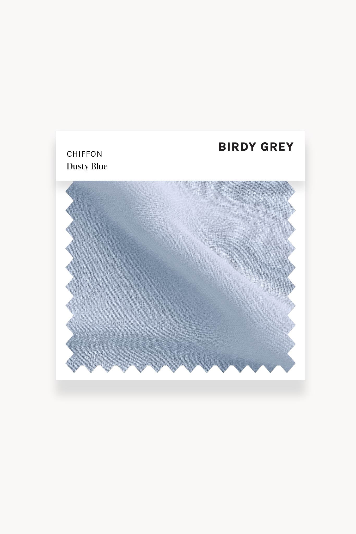 Dusty Blue Chiffon Swatch by Birdy Grey