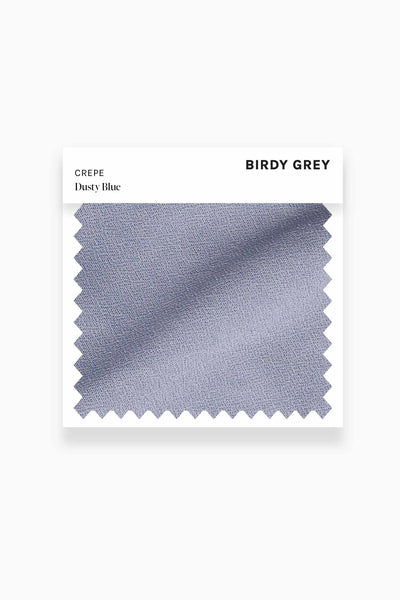 Dusty Blue Crepe Swatch by Birdy Grey