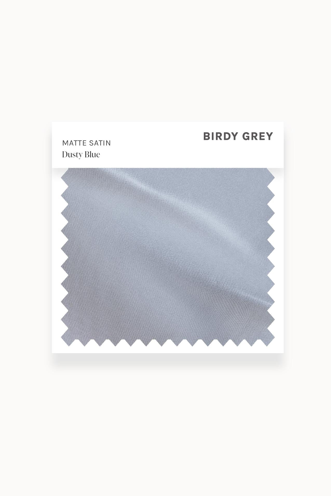 Dusty Blue Matte Satin Swatch by Birdy Grey