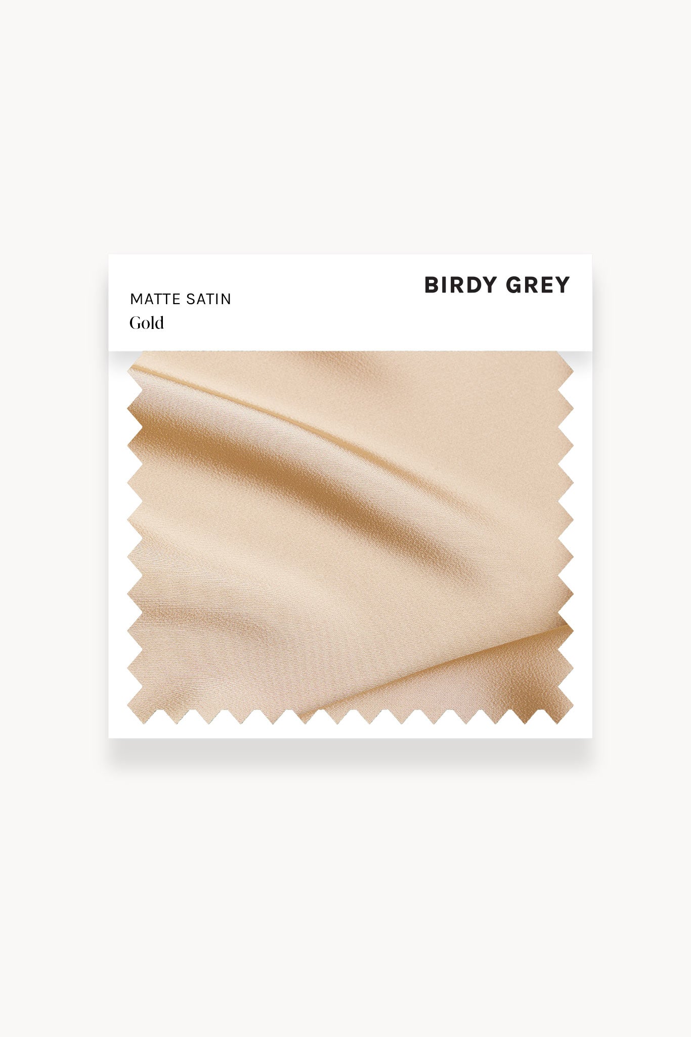 Gold Matte Satin Swatch by Birdy Grey