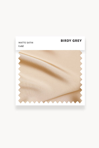 Gold Matte Satin Swatch by Birdy Grey