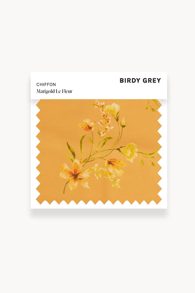 Marigold le Fleur Chiffon Swatch by Birdy Grey