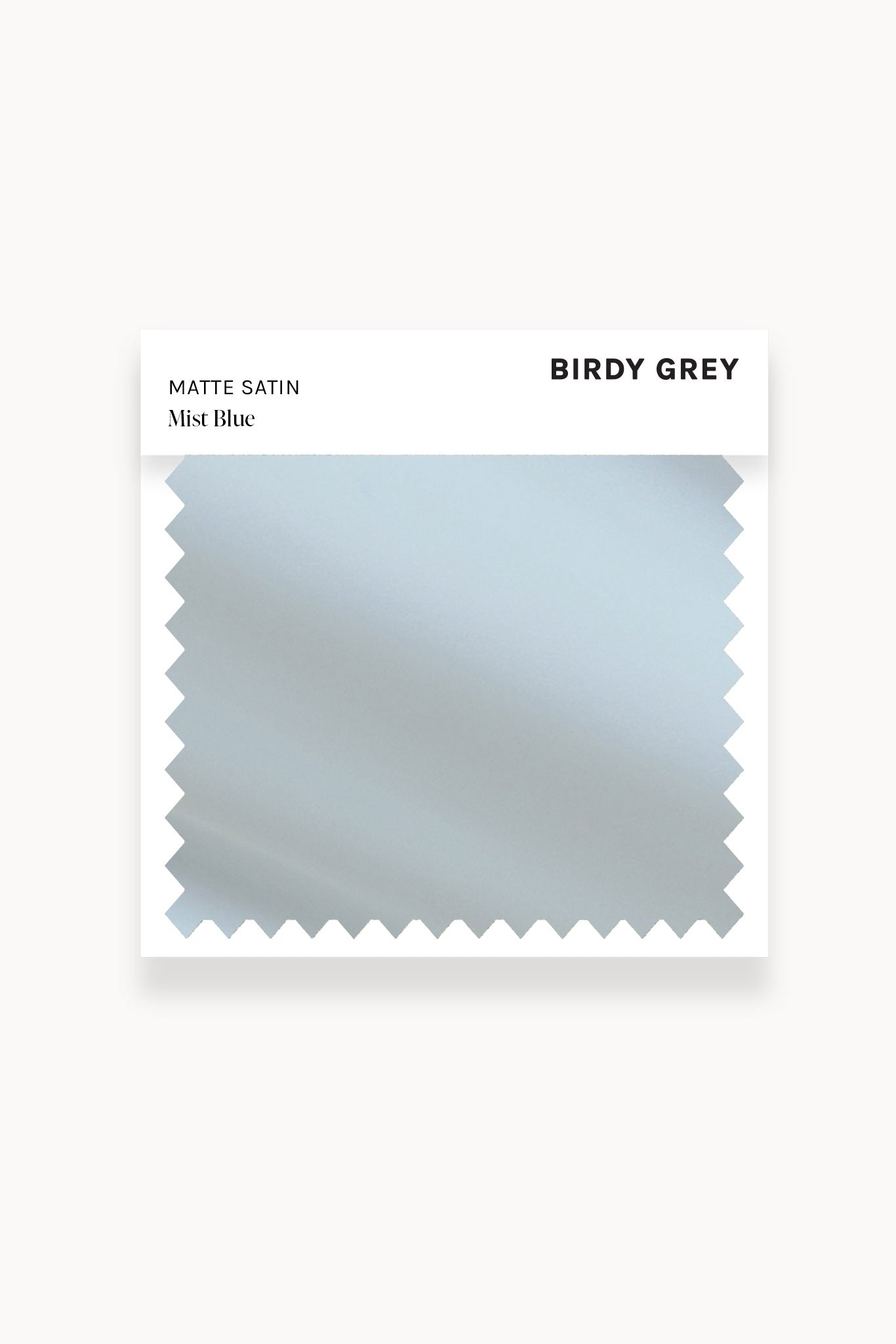 Mist Blue Matte Satin Swatch by Birdy Grey