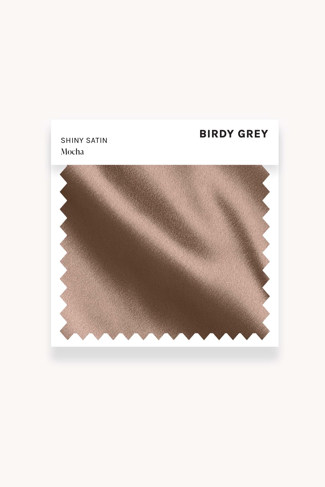 Mocha Shiny Satin Swatch by Birdy Grey