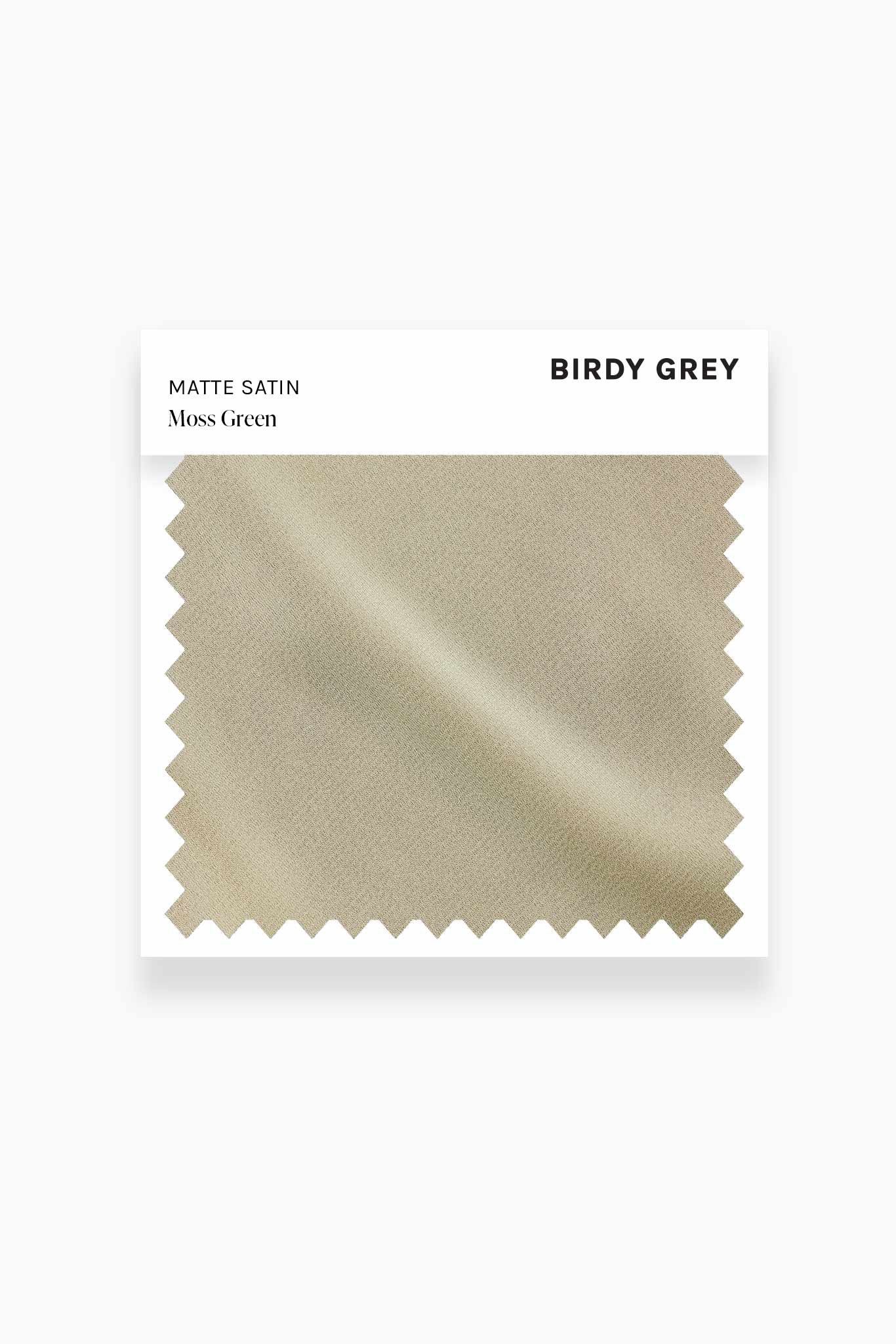 Moss Green Matte Satin Swatch by Birdy Grey