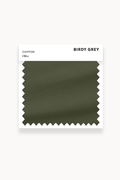 Olive Chiffon Swatch by Birdy Grey