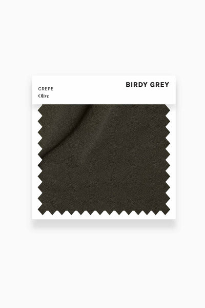 Olive Crepe Swatch by Birdy Grey