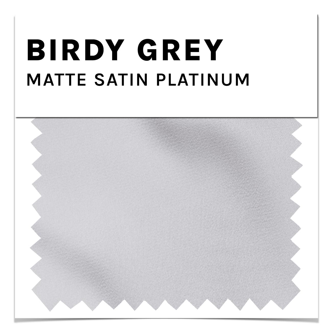 Swatch - Matte Satin in Platinum - PLATINUM