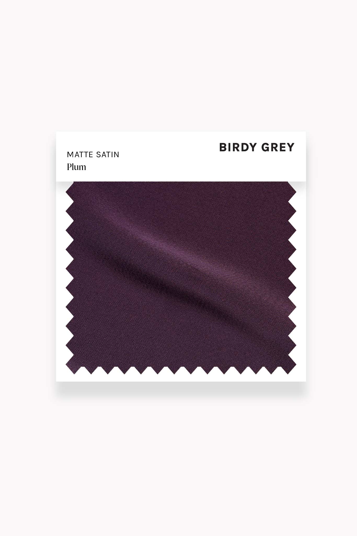 Plum Matte Satin Swatch by Birdy Grey