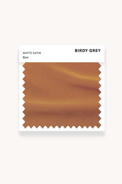 Rust Matte Satin Swatch by Birdy Grey