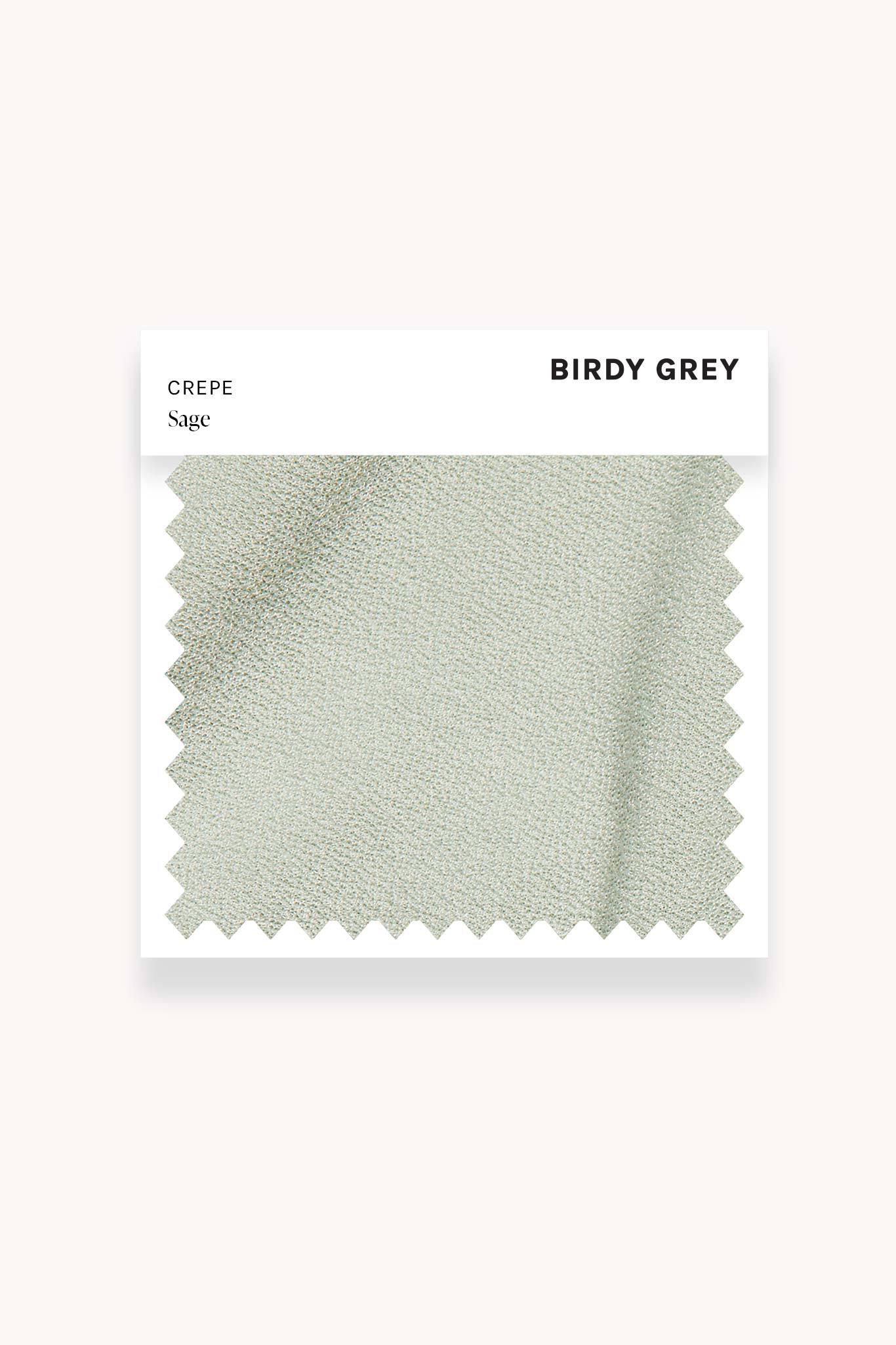 Sage Crepe Swatch by Birdy Grey