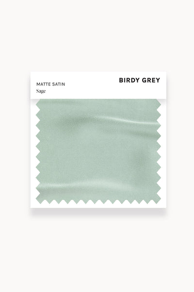 Sage Matte Satin Swatch by Birdy Grey