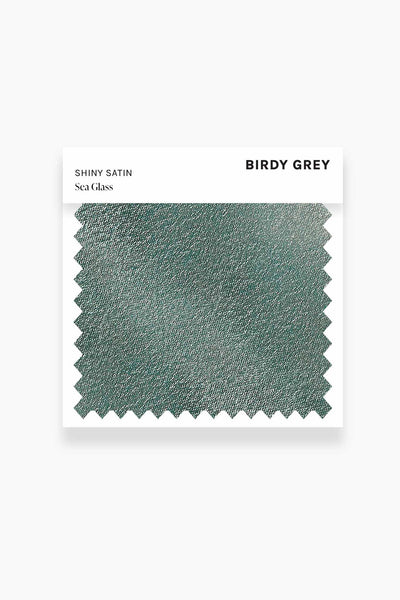 Sea Glass Shiny Satin Swatch by Birdy Grey