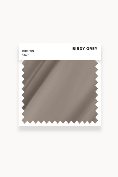 Silver Chiffon Swatch by Birdy Grey