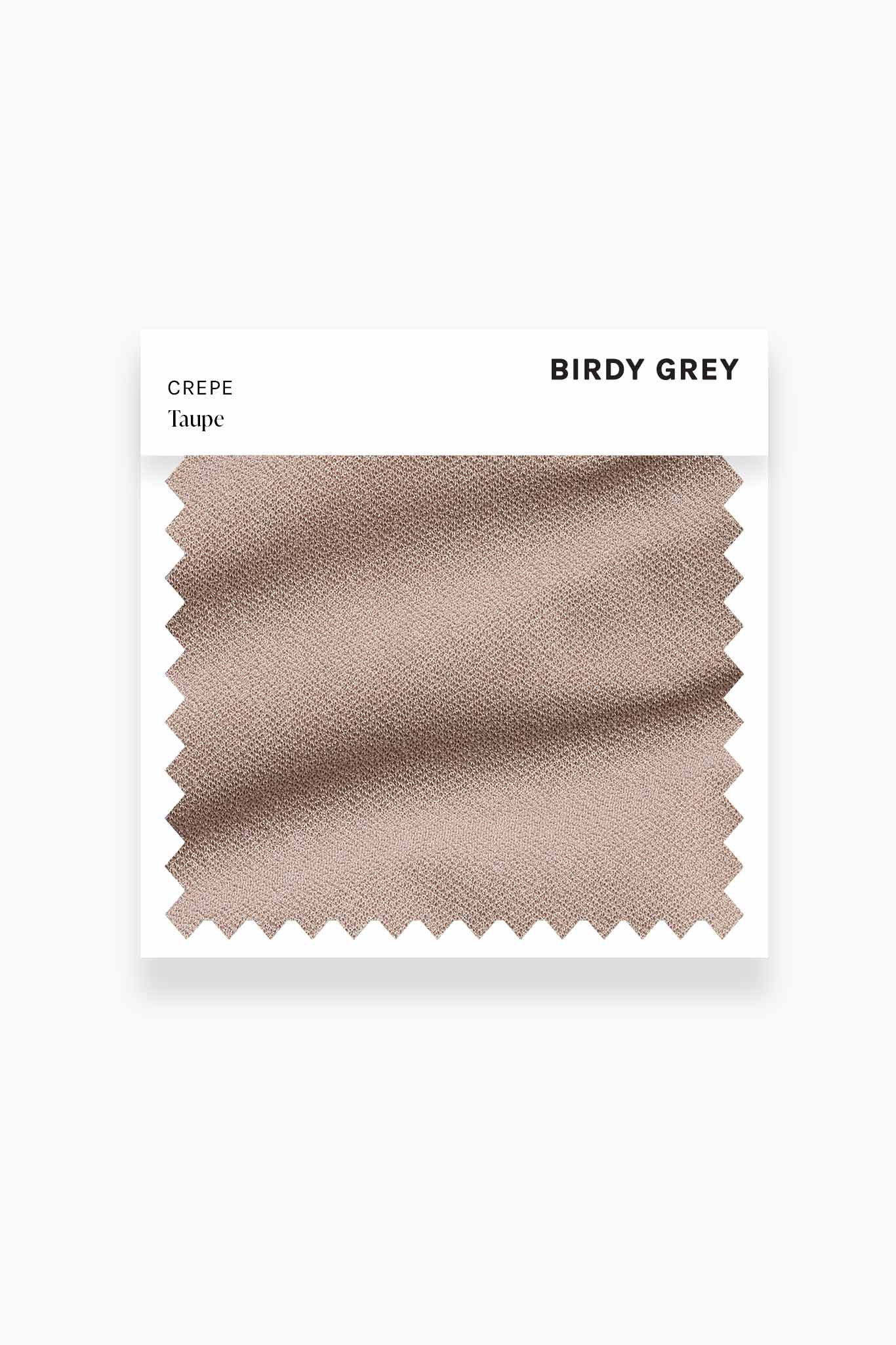 Taupe Crepe Swatch by Birdy Grey