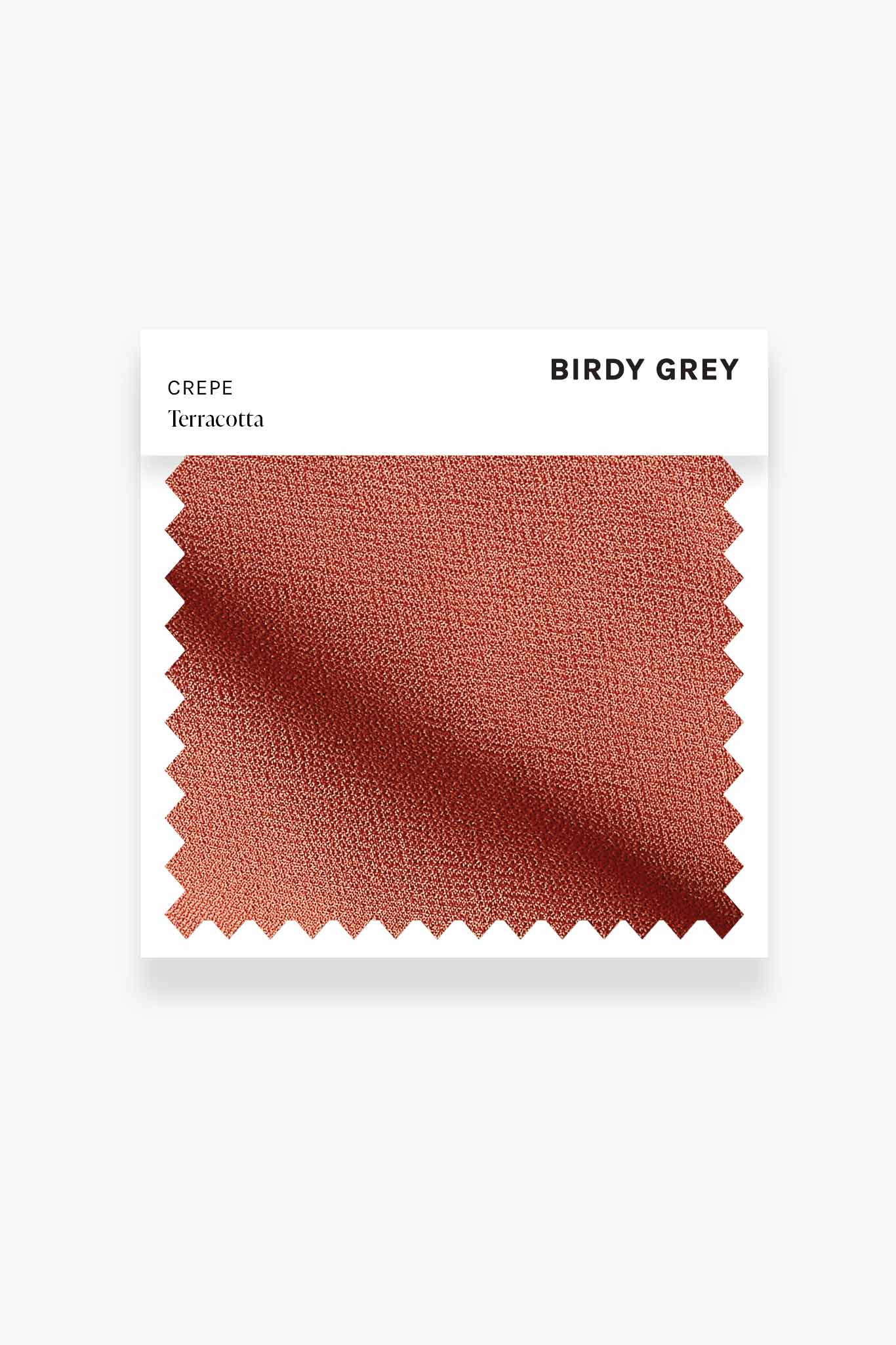 Terracotta Crepe Swatch by Birdy Grey