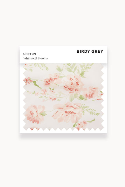 Whimsical Blooms Chiffon Swatch by Birdy Grey