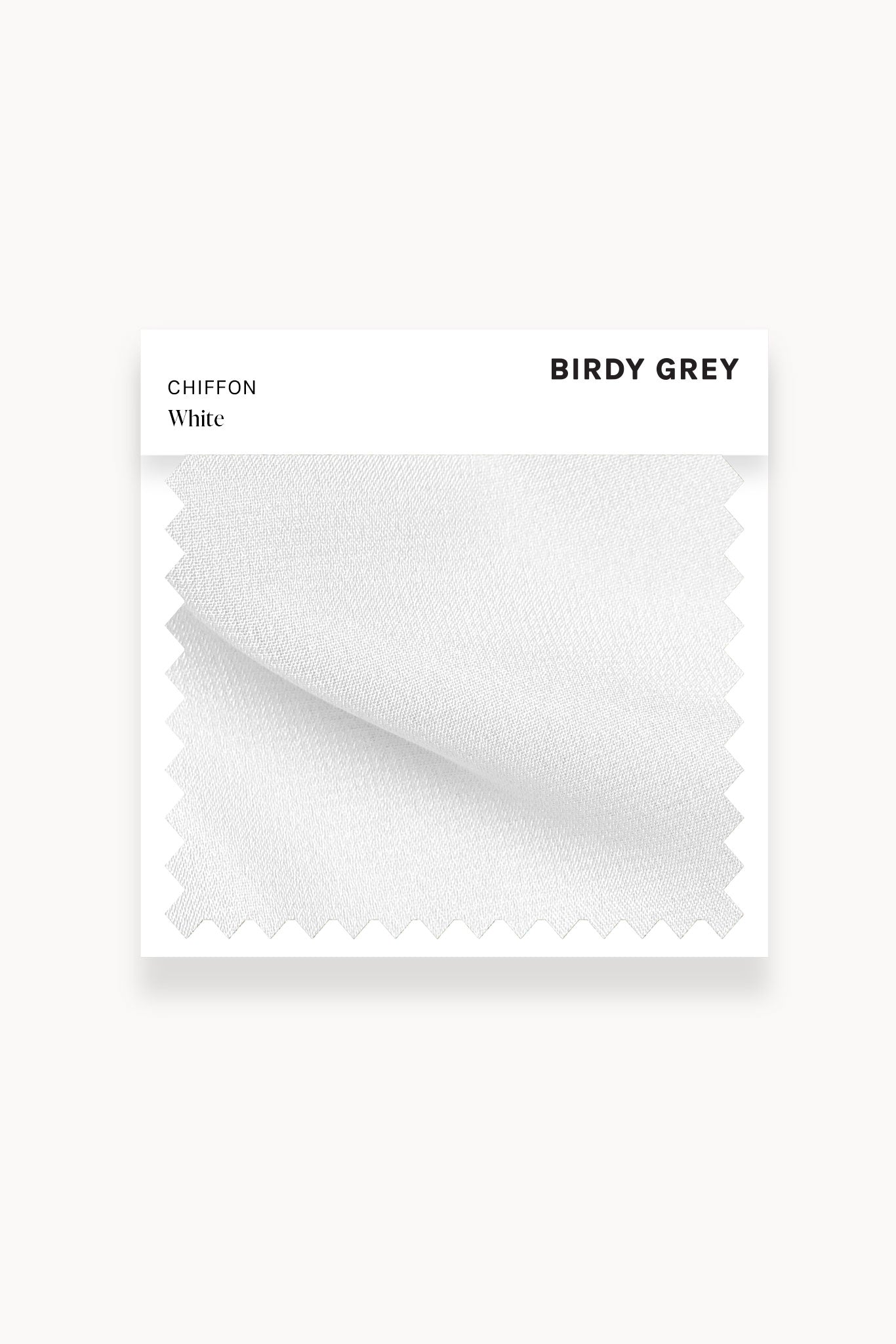 White Chiffon Swatch by Birdy Grey