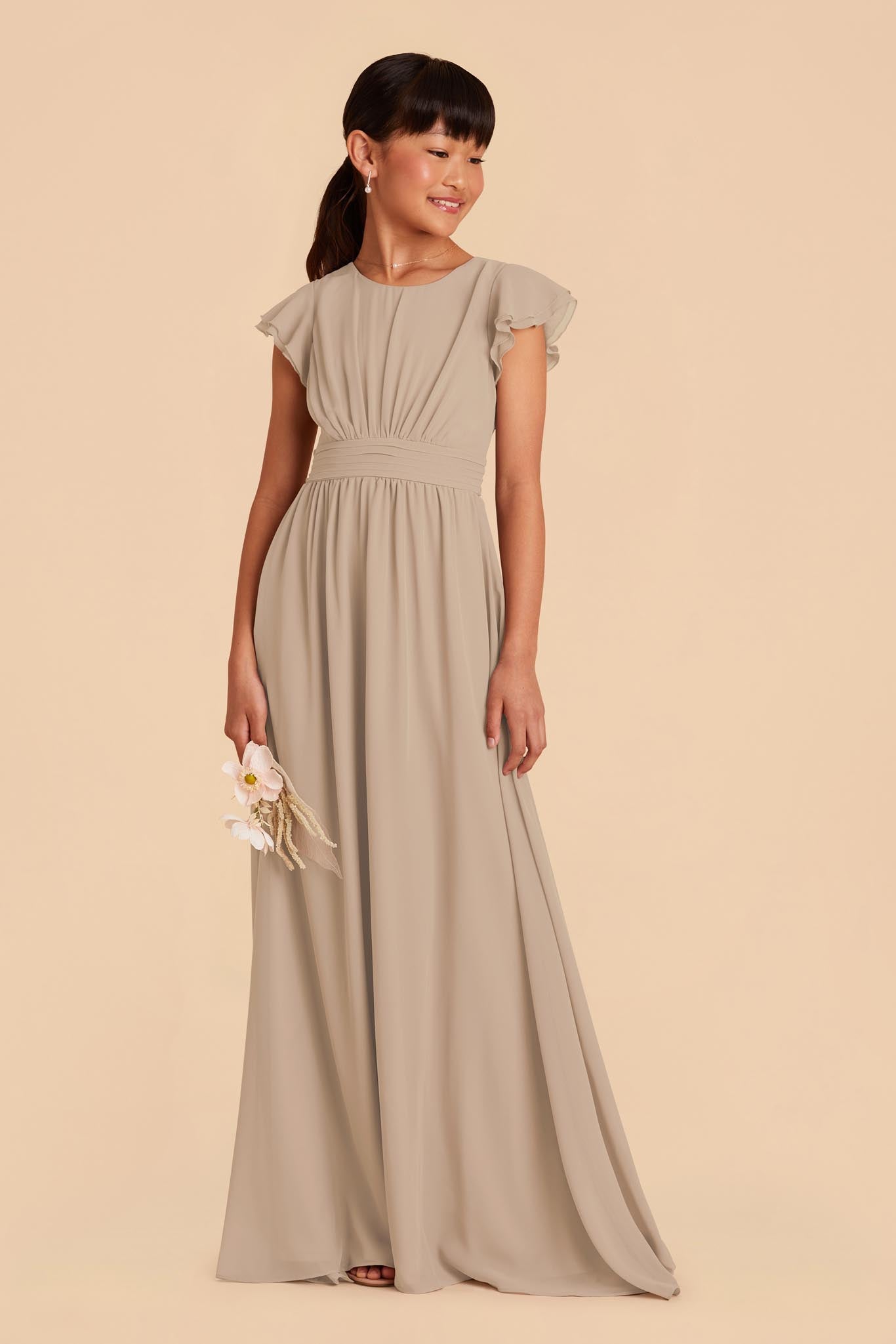 Almond Celine Junior Dress by Birdy Grey