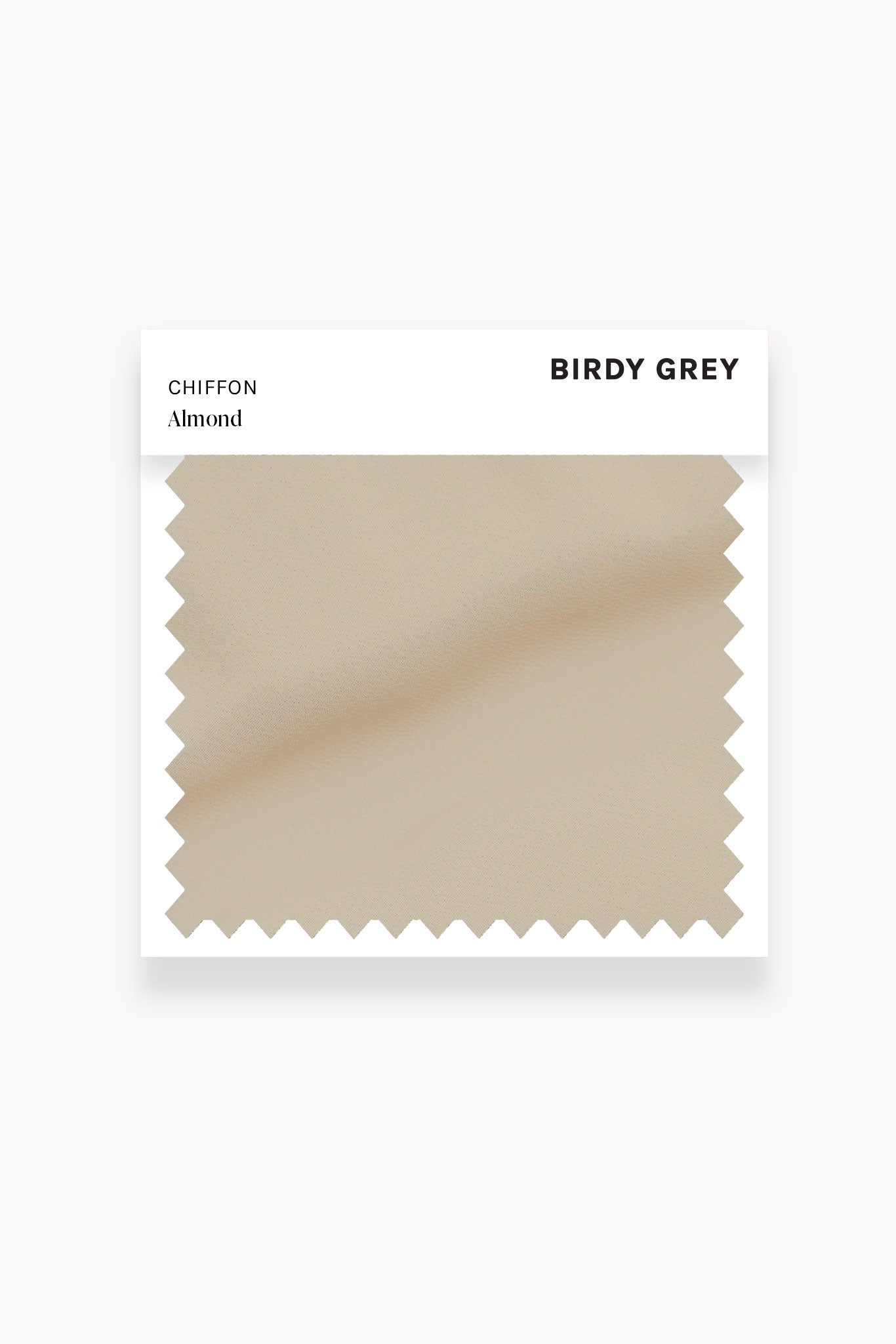 Almond Chiffon Swatch by Birdy Grey