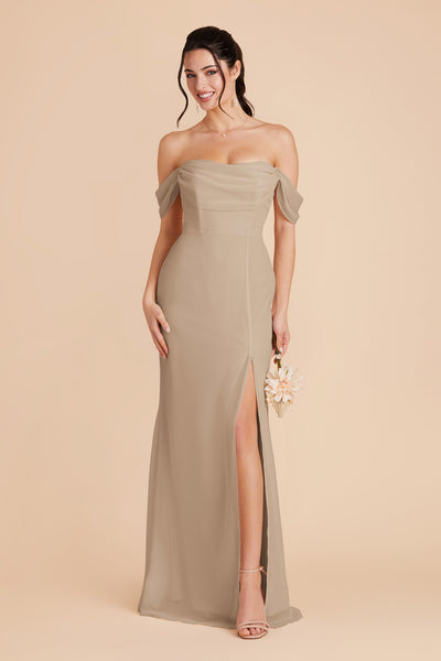 Almond Mira Convertible Dress by Birdy Grey