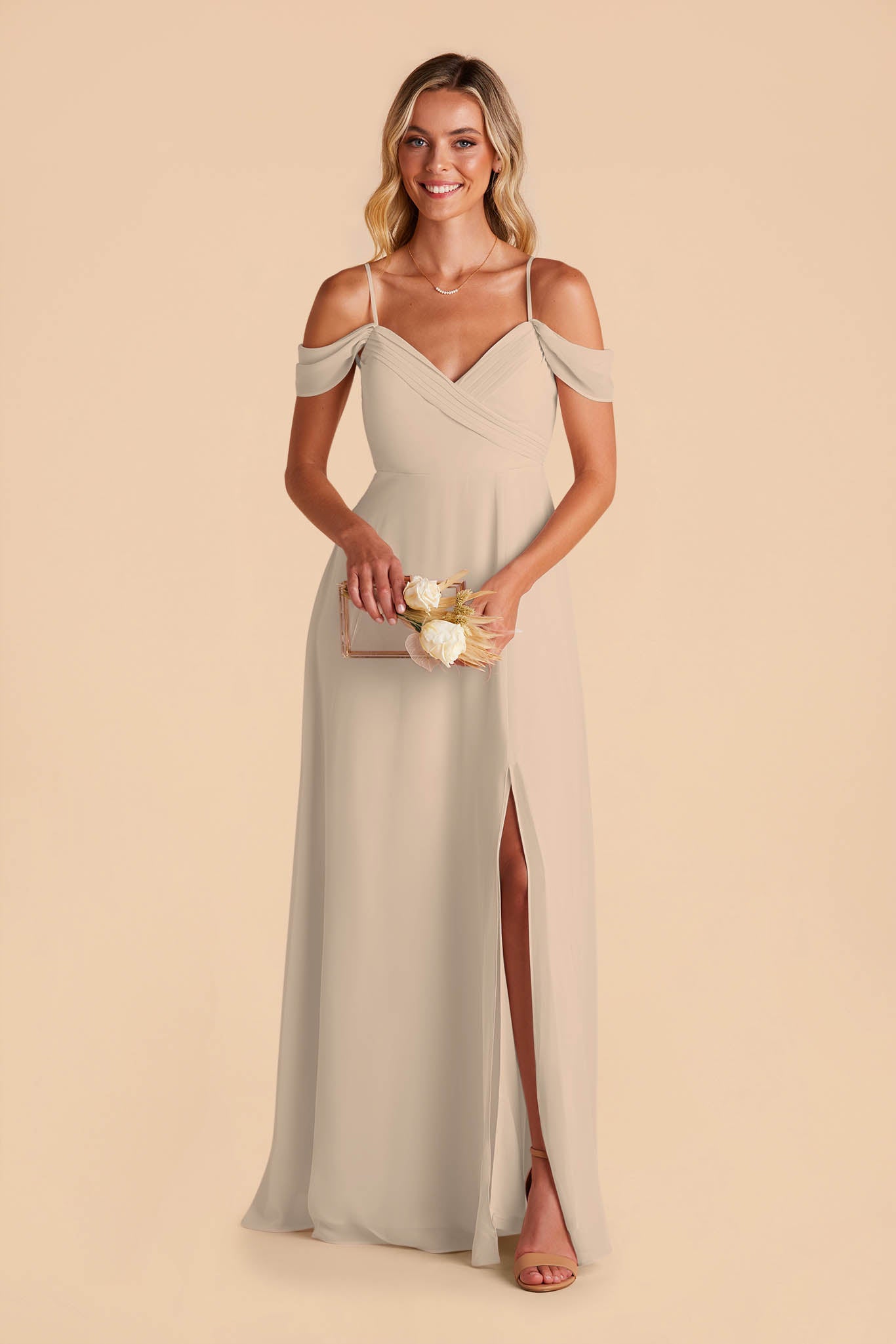 Almond Spence Convertible Dress by Birdy Grey