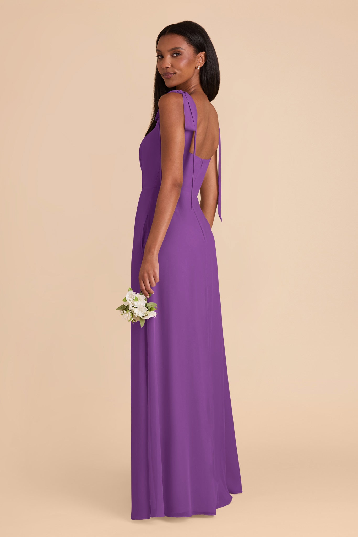 Amethyst Alex Convertible Chiffon Dress by Birdy Grey